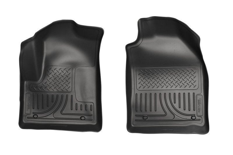 Ford Transit Connect Floor Liners - Front - Husky Liners - WeatherBeater - Black - `10-`12